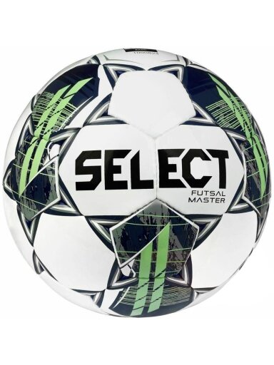 Select Futsal Master FIFA Basic salės futbolo kamuolys, baltas-žalias, 17643