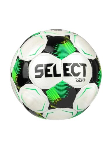 Select salės futbolo kamuolys Futsal Mimas v26 baltai žalias 200954 310022