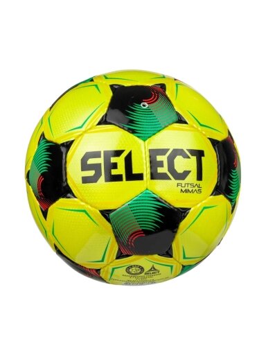 Select salės futbolo kamuolys Futsal Mimas v26 FIFA Basic, geltonas-juodas-žalias, 200954 310022