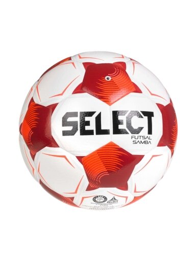 Select salės futbolo kamuolys Futsal Samba v26 FIFA Basic, baltas-raudonas, 1021654 320010