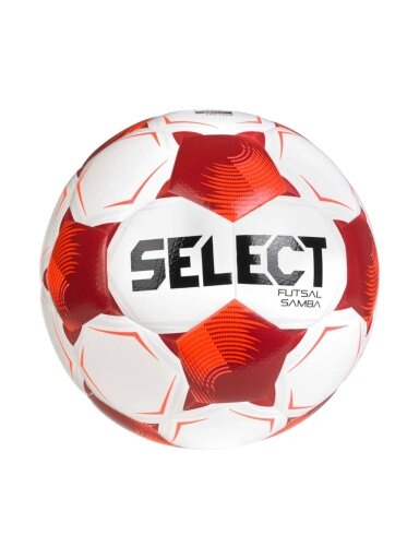 Select salės futbolo kamuolys Futsal Samba v26 FIFA Basic, baltas-raudonas, 1021654 320010