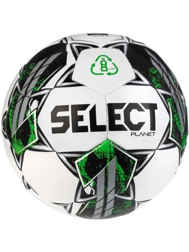 Select futbolo kamuolys Planet 5 FIFA Basic, baltas-žalias-juodas, 18535 110049