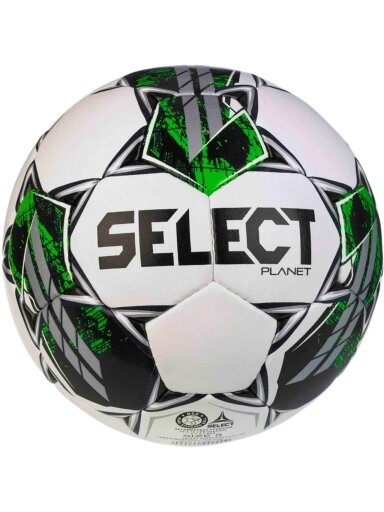 Select futbolo kamuolys Planet 5 FIFA Basic, baltas-žalias-juodas, 18535 110049