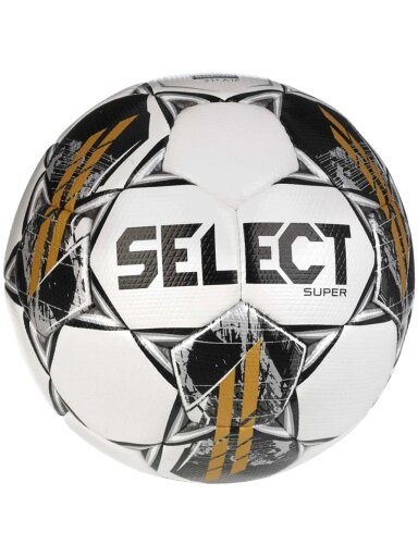 Select Super FIFA Quality Pro 5 v23 futbolo kamuolys, baltas-auksinis, 17892