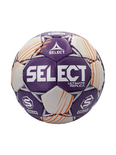 Select Ultimate Orlen Superliga 3 EHF Replica rankinio kamuolys violetinai-pilkas 13473