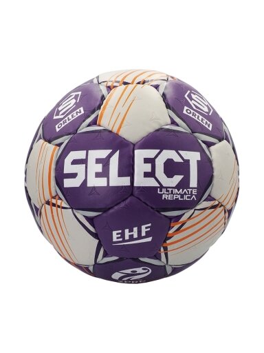 Select Ultimate Orlen Superliga 3 EHF Replica rankinio kamuolys violetinai-pilkas 13473