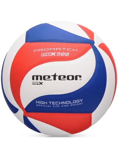 Meteor Max 900 tinklinio kamuolys mėlyna-raudona-balta 10082