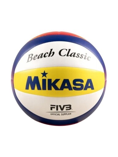 Mikasa Mini tinklinio kamuolys BV1.550C baltas/geltonas/mėlynas