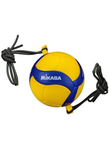 Mikasa V300W-AT-TR tinklinio kamuolys su geltonomis ir mėlynomis gumomis