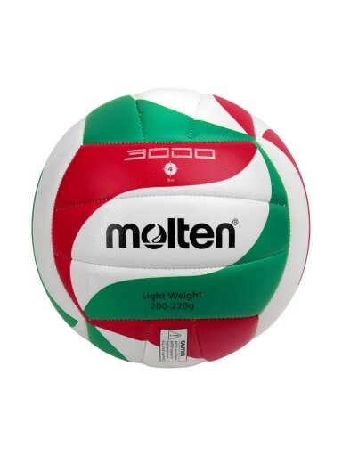 Molten tinklinio kamuolys baltai-raudonai-žalias V4M3000-L