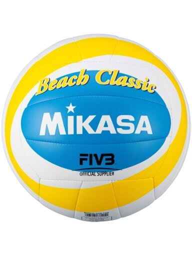 Mikasa Beach Classic paplūdimio tinklinis balta-geltona-mėlyna BV543C-VXB-YSB