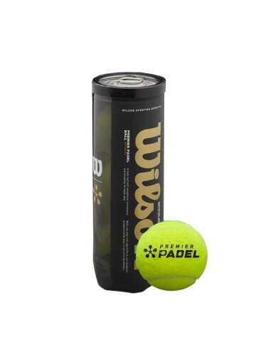 Wilson Premier Padel Speed ​​​​3 Ball Can padelio kamuoliukai geltoni WR8908501001