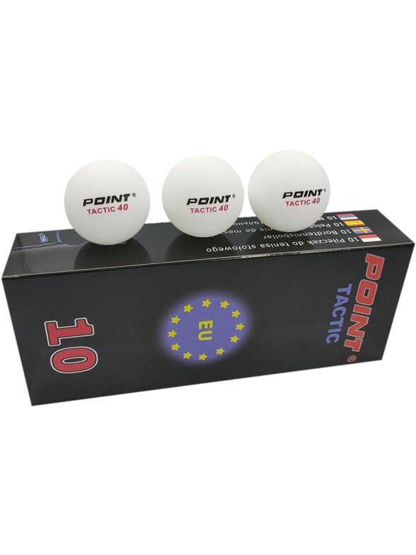Piłeczki do ping ponga Point Tactic białe 10 szt 1
