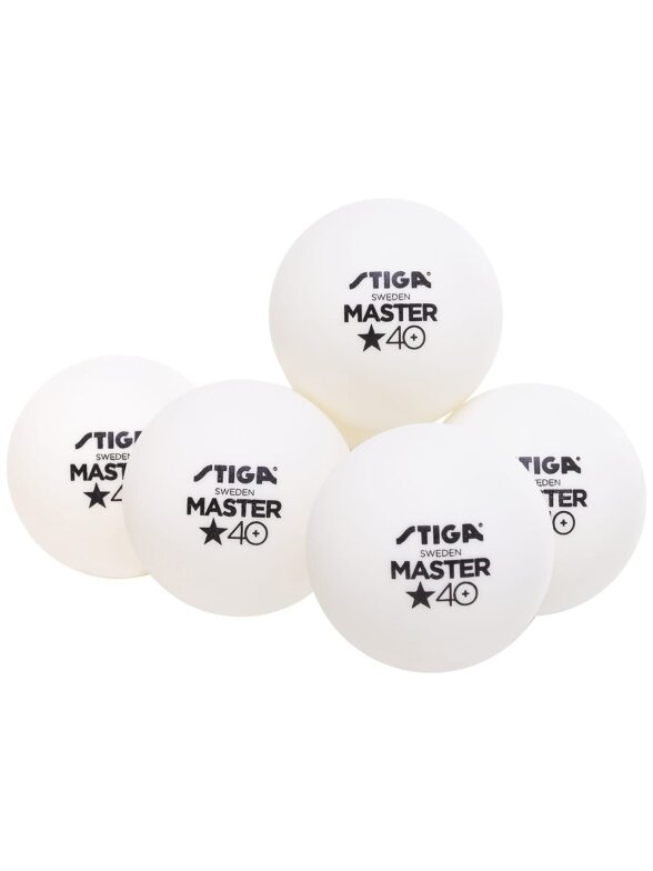 Piłeczki do ping ponga Stiga Master* białe 6 szt. 1