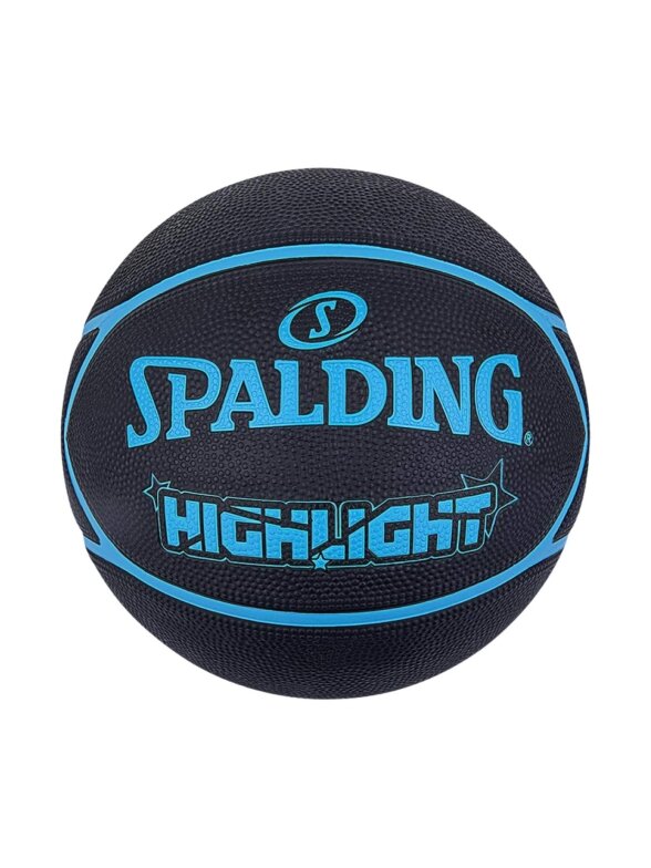 Spalding Highlight krepšinio kamuolys juodai-mėlynas 84356Z Spalding Highlight krepšinio kamuolys juodai-mėlynas 84356Z
