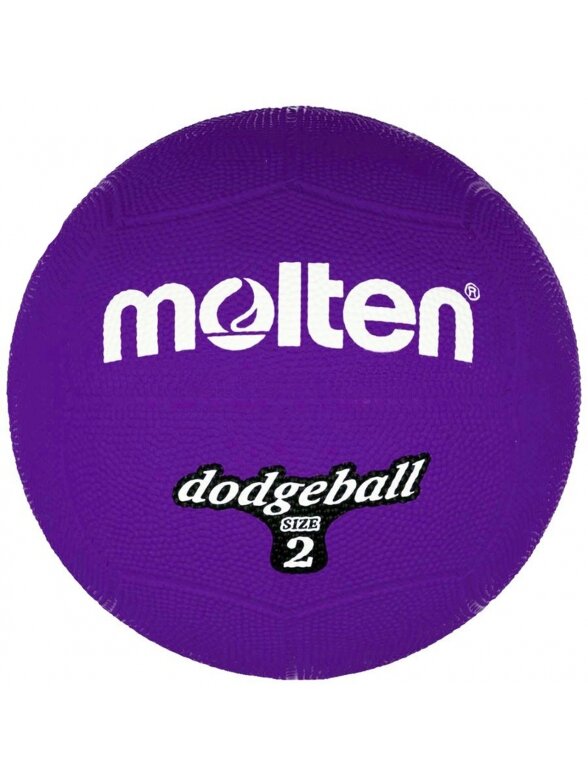 Rankinio kamuolys Molten Dodgeball DB2-V s.2 violetinis