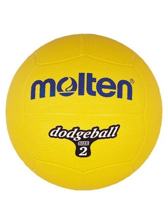 Piłka gumowa Molten Dodgeball DB2-Y r. 2 żółta Piłka gumowa Molten Dodgeball DB2-Y r. 2 żółta