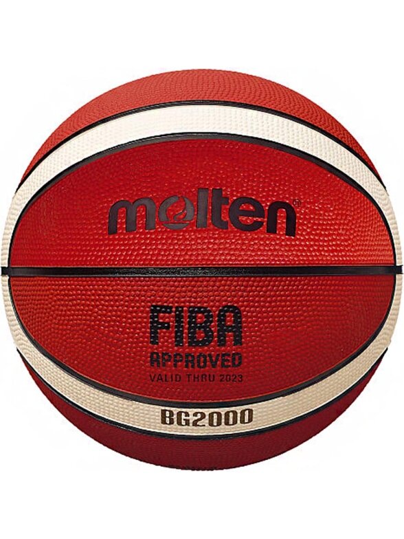 Krepšinio kamuolys Molten rudas B5G2000 FIBA