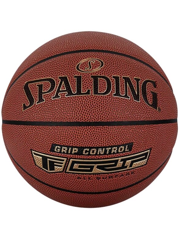 Spalding Grip Control krepšinio kamuolys rudas 76875Z Spalding Grip Control krepšinio kamuolys rudas 76875Z