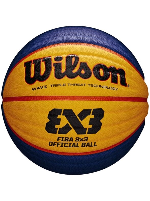Wilson FIBA3X3 žaidimas Krepšinis tamsiai mėlynos ir oranžinės spalvos WTB0533XB Wilson FIBA3X3 žaidimas Krepšinis tamsiai mėlynos ir oranžinės spalvos WTB0533XB