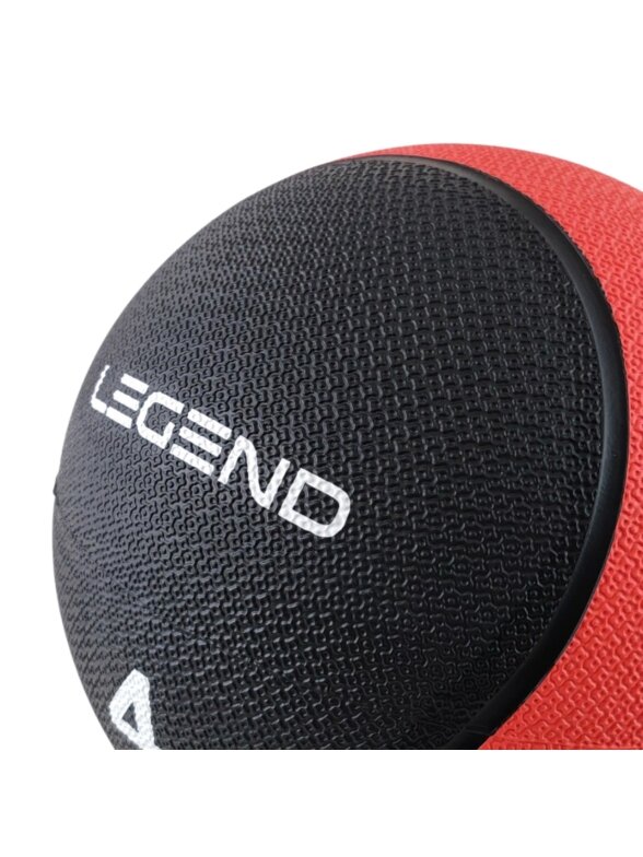 Legend Cellular medicinos kamuolys 4kg juodos ir raudonos spalvos 4 Legend Cellular medicinos kamuolys 4kg juodos ir raudonos spalvos 4