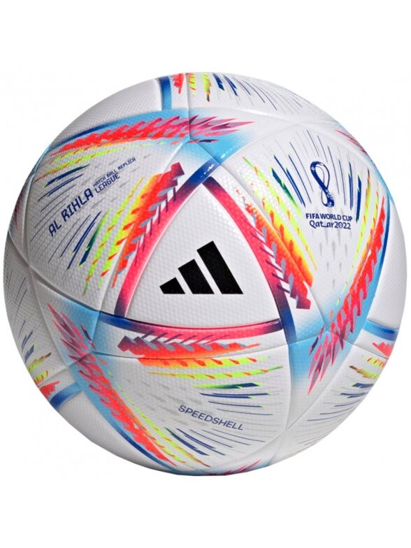 ADIDAS futbolo kamuolys Al Rihla League Ball H57782 White/Pantone