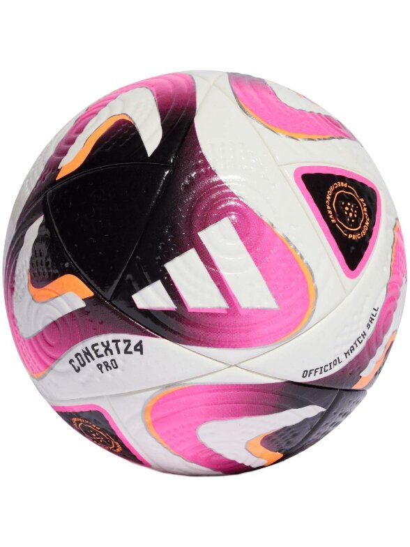 Adidas Conext 24 Pro futbolas balta ir rožinė IP1616 Adidas Conext 24 Pro futbolas balta ir rožinė IP1616