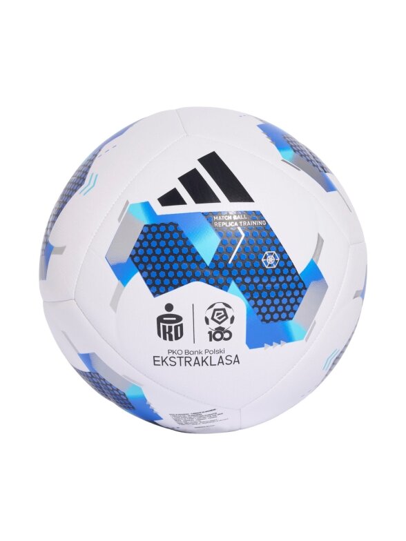 Futbolo kamuolys Adidas Ekstraklasa 26/27 Treniruotės balta ir mėlyna KE5152 Futbolo kamuolys Adidas Ekstraklasa 26/27 Treniruotės balta ir mėlyna KE5152