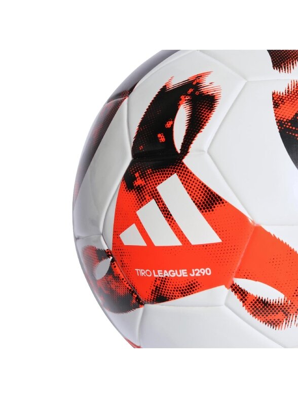 Adidas Tiro Junior 290 League futbolo balta ir raudona HT2424 2 Adidas Tiro Junior 290 League futbolo balta ir raudona HT2424 2