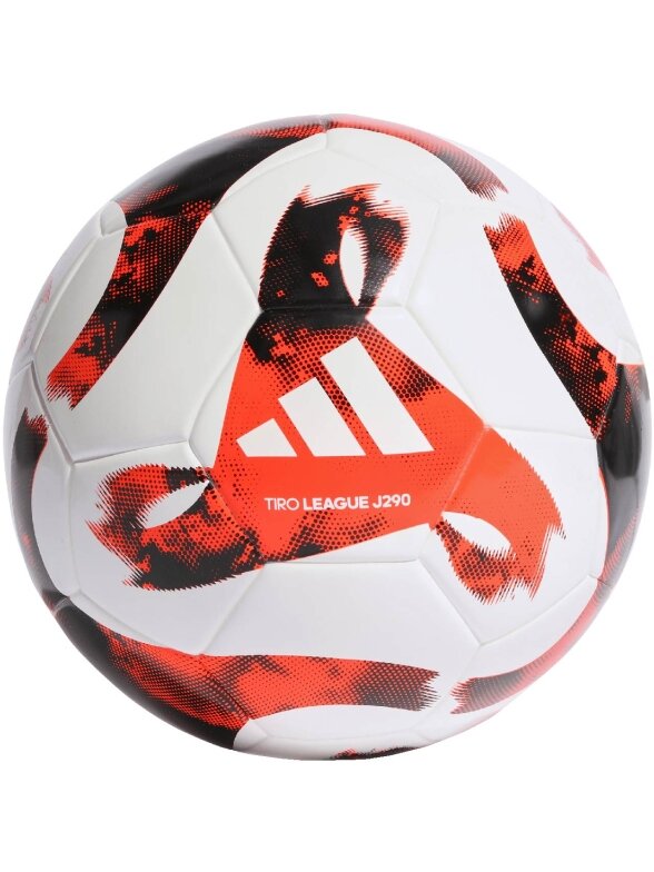 Adidas Tiro Junior 290 League futbolo balta ir raudona HT2424 Adidas Tiro Junior 290 League futbolo balta ir raudona HT2424