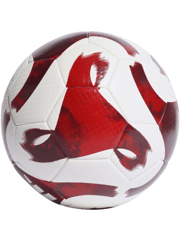 Adidas futbolo kamuolys Tiro League Thermally Bonded baltai raudonai HZ1294 1