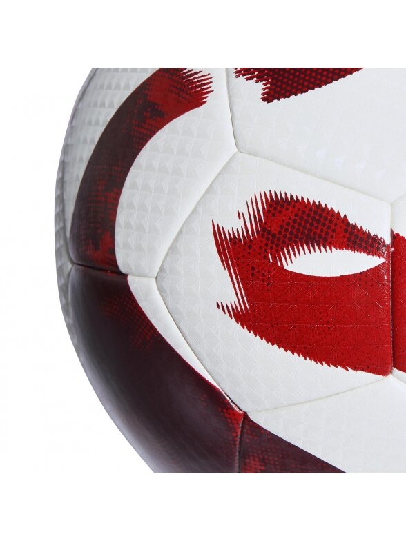 Adidas futbolo kamuolys Tiro League Thermally Bonded baltai raudonai HZ1294 3
