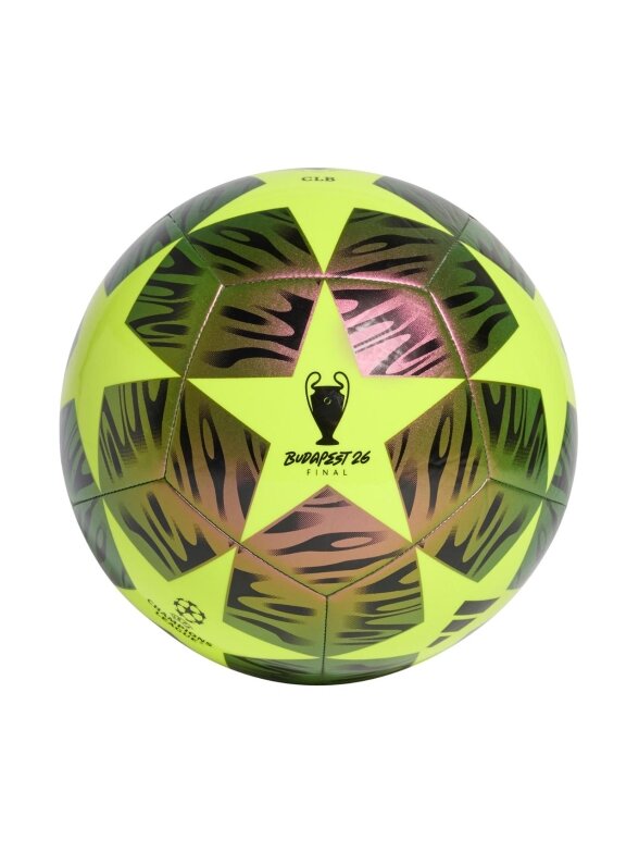 Adidas futbolo kamuolys UCL 25/26 Final Club žalias-juodas JX9092 Adidas futbolo kamuolys UCL 25/26 Final Club žalias-juodas JX9092
