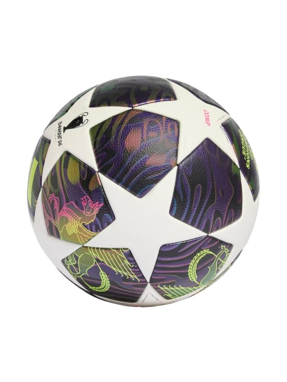 Adidas futbolo kamuolys UCL 25/26 Final Competition baltos/violetinės spalvos JX9096 1