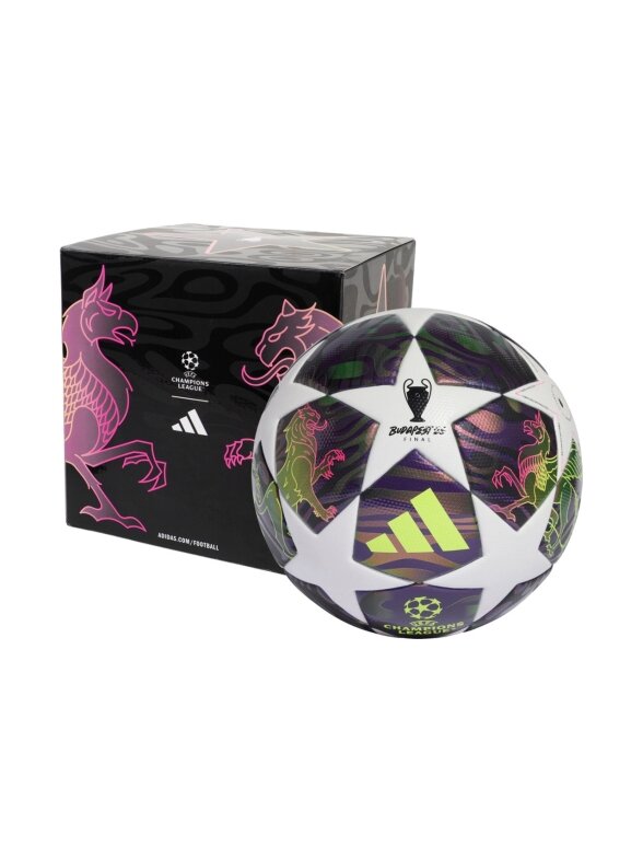 Adidas UCL 25/26 Final League Box futbolo kamuolys violetinis-baltas JX9101