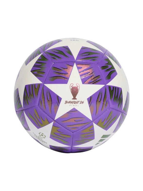 Adidas futbolo kamuolys UCL 25/26 Final Training violetinis-baltas JX9089