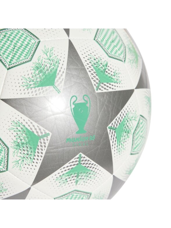 Adidas UCL Club 24/25 Knockout Stages futbolo kamuolys baltas-žalias-pilkas JH1283 1