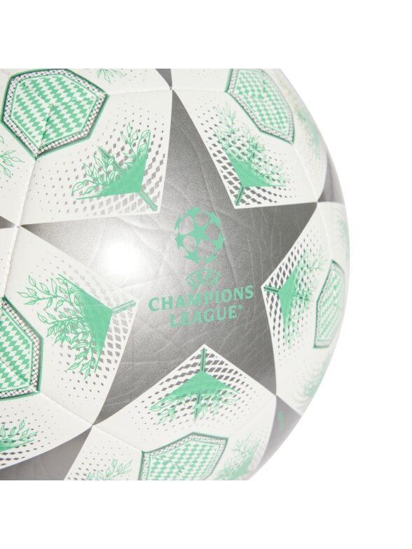 Adidas UCL Club 24/25 Knockout Stages futbolo kamuolys baltas-žalias-pilkas JH1283 2 Adidas UCL Club 24/25 Knockout Stages futbolo kamuolys baltas-žalias-pilkas JH1283 2