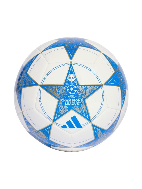 Adidas UCL Club 25/26 League Stage futbolo kamuolys balto-mėlynas KA0070 Adidas UCL Club 25/26 League Stage futbolo kamuolys balto-mėlynas KA0070