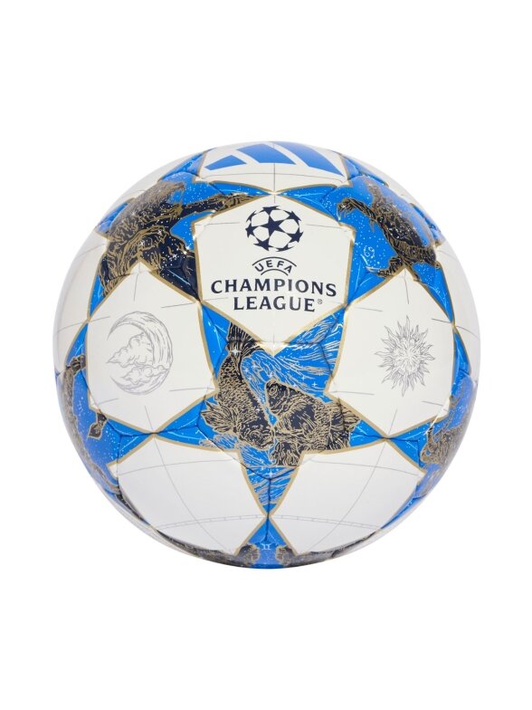 Adidas UCL Pro Sala 25/26 League Stage futbolo kamuolys balta-mėlyna-auksinė JP1546 3 Adidas UCL Pro Sala 25/26 League Stage futbolo kamuolys balta-mėlyna-auksinė JP1546 3