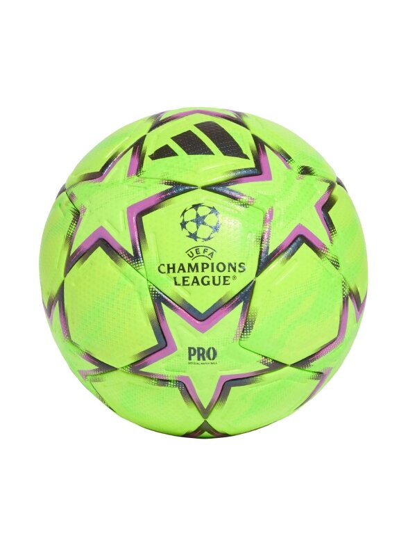 Adidas UCL Pro Winter 26/27 League Stage futbolo žalia-juoda-rožinė KE9769 Adidas UCL Pro Winter 26/27 League Stage futbolo žalia-juoda-rožinė KE9769
