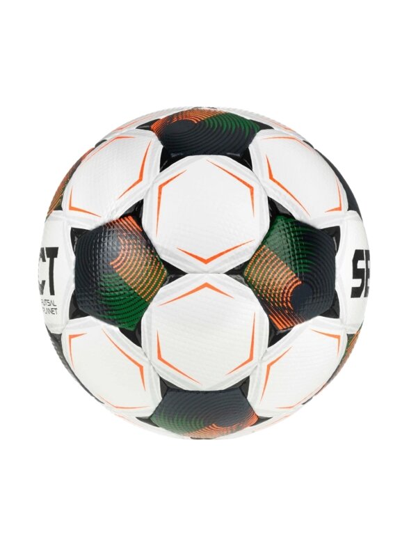 Select salės futbolo kamuolys Futsal Planet v26 FIFA Basic, baltas-juodas-oranžinis-žalias, 1014387 310021 2 Select salės futbolo kamuolys Futsal Planet v26 FIFA Basic, baltas-juodas-oranžinis-žalias, 1014387 310021 2