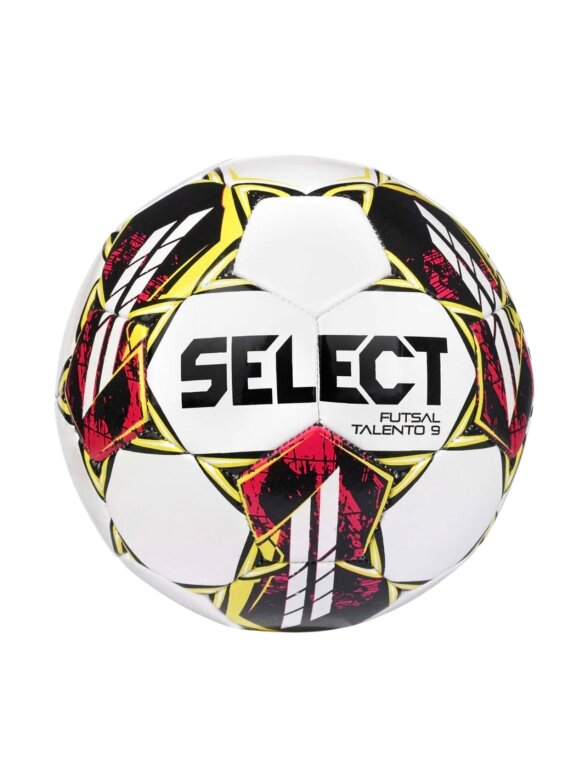 Select Futsal Talento 9 MINI futbolo kamuolys salėje balto-raudono-juodo 19258 Select Futsal Talento 9 MINI futbolo kamuolys salėje balto-raudono-juodo 19258