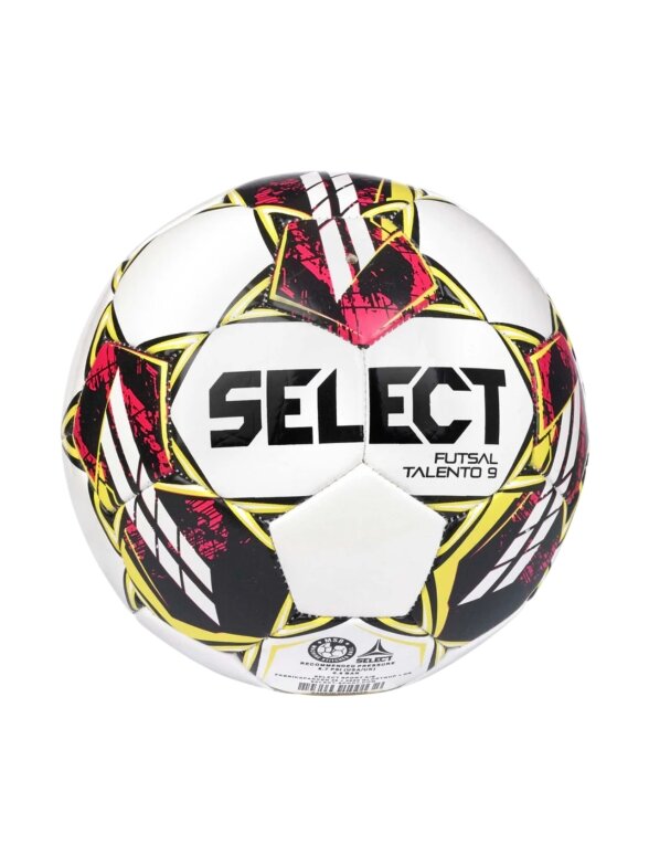 Select Futsal Talento 9 MINI futbolo kamuolys salėje balto-raudono-juodo 19258 1 Select Futsal Talento 9 MINI futbolo kamuolys salėje balto-raudono-juodo 19258 1