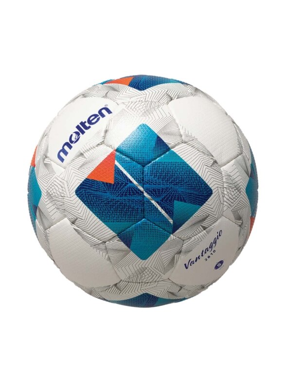 Molten Vantaggio futbolo kamuolys baltas-mėlynas F4N2810 Molten Vantaggio futbolo kamuolys baltas-mėlynas F4N2810