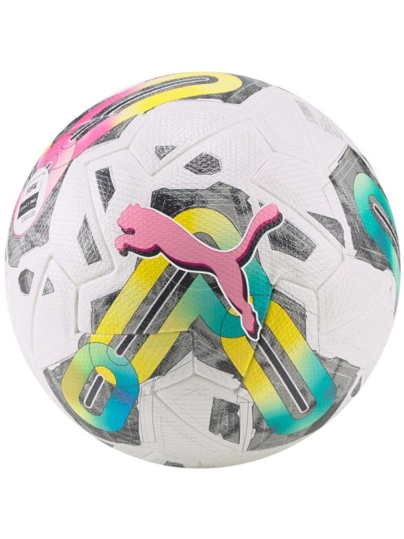 Puma Orbita futbolo 1 TB balta-žalia-rožinė 83774 01 Puma Orbita futbolo 1 TB balta-žalia-rožinė 83774 01