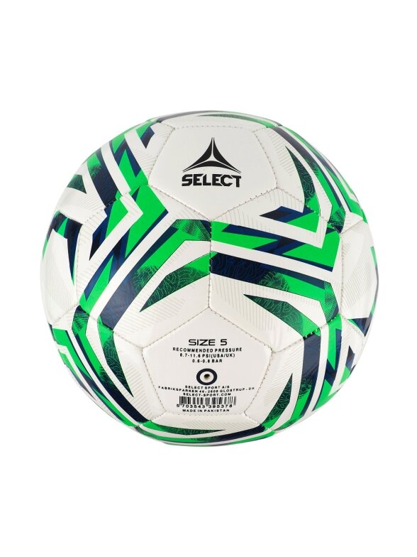 Select futbolo kamuolys Classic v25 baltos-žalios spalvos 18862 1
