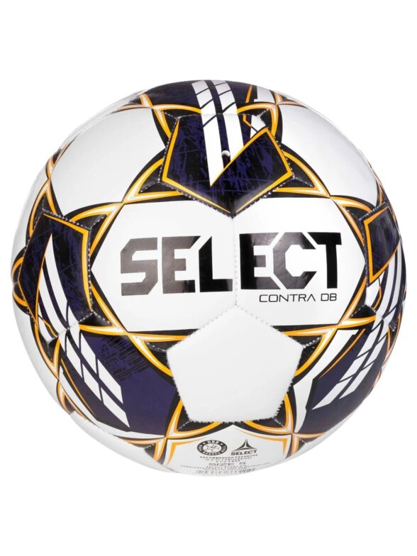 Futbolo kamuolys Select Contra DB FIFA Basic v23 balta ir violetinė 18329 2