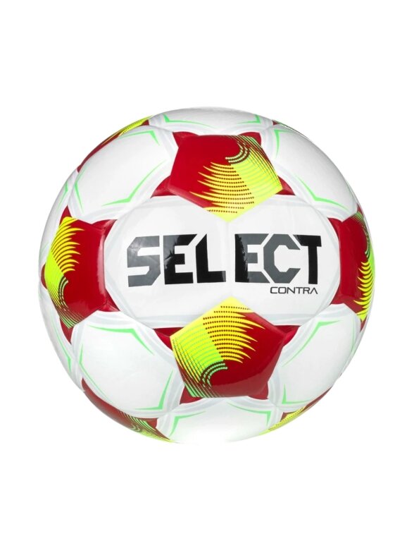 Select futbolo kamuolys FB Contra v26 FIFA Basic, baltas-raudonas-geltonas, 120085 Select futbolo kamuolys FB Contra v26 FIFA Basic, baltas-raudonas-geltonas, 120085