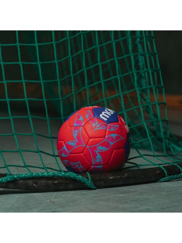 Molten moterims rankinio kamuolys IHF Approved Pro Official World Cup 2025 raudonai-mėlynas H2A5000-W5Z 5 Molten moterims rankinio kamuolys IHF Approved Pro Official World Cup 2025 raudonai-mėlynas H2A5000-W5Z 5